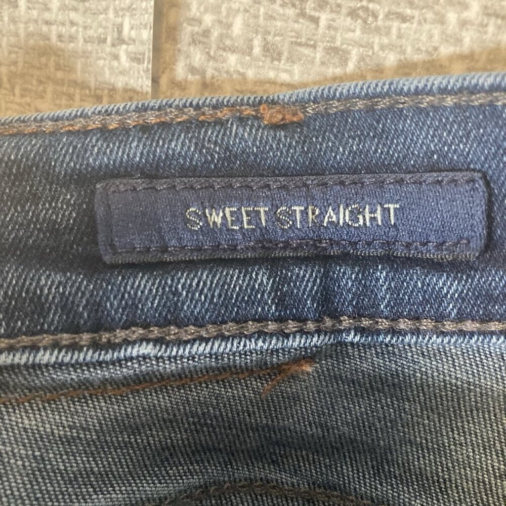 Lucky Brand 10/30A Dark Blue Jeans Mid Rise Straight Sweet-Ankle Denim Stretch - Picture 8 of 11